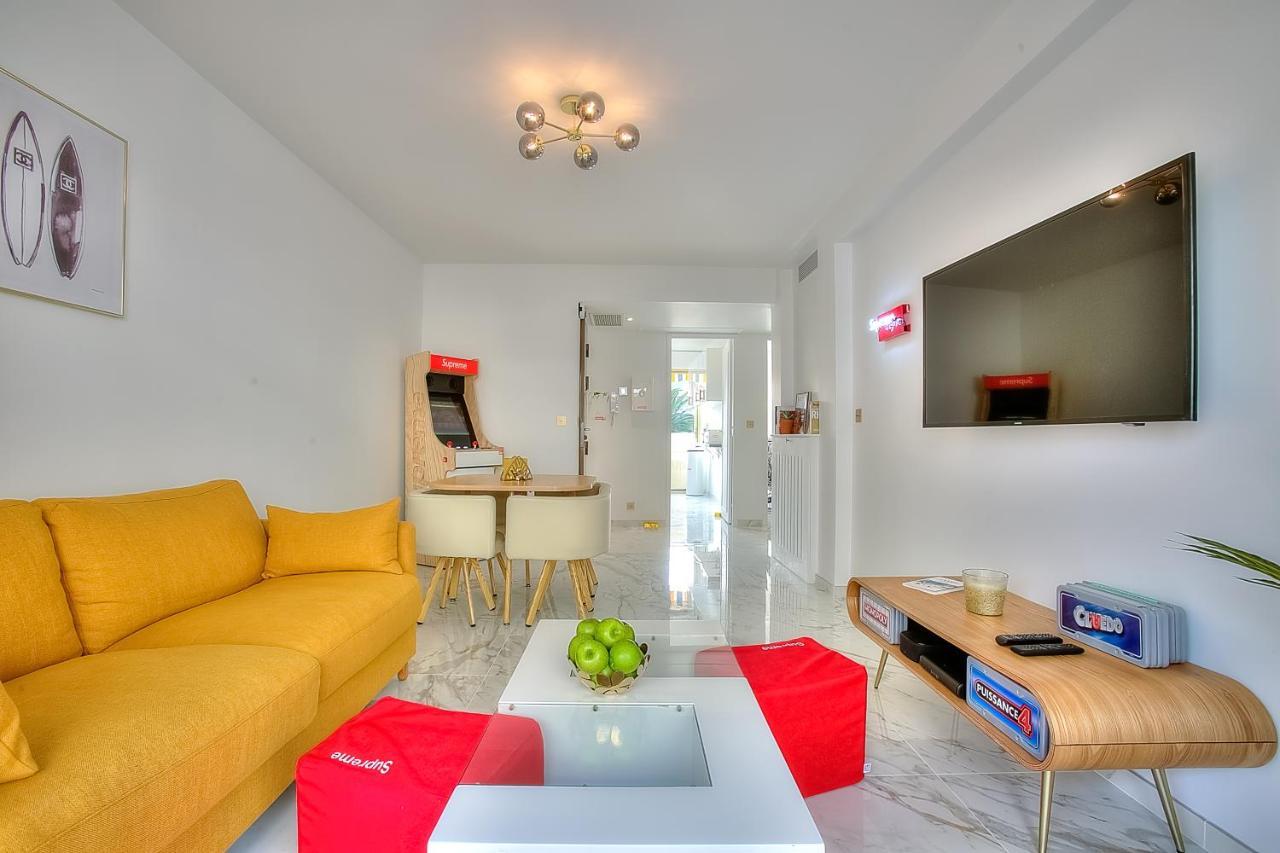 Luxury 4 Stars Apartment With 2 Terraces, Cannes Croisette Kültér fotó